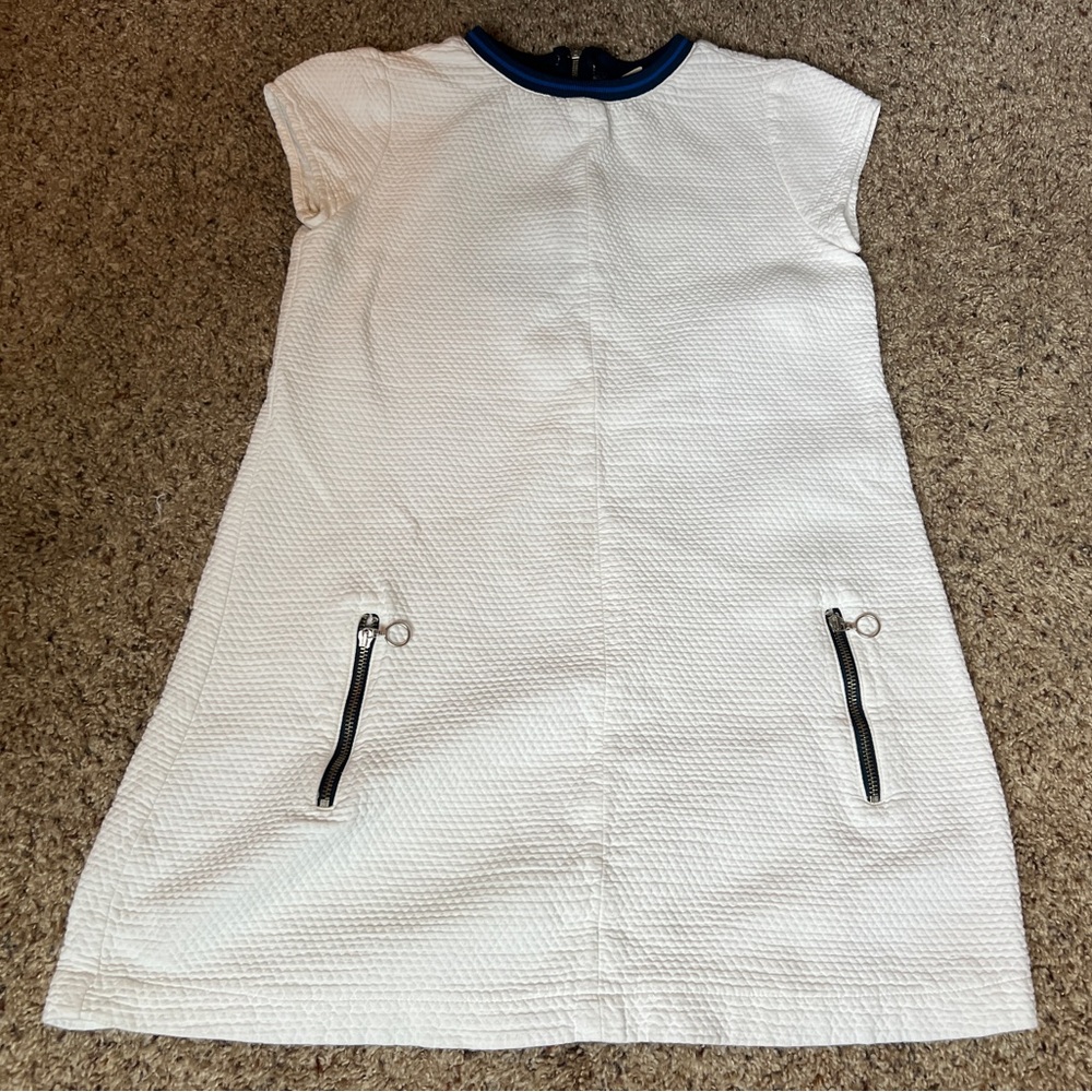 Zara Kids Casual Dress in White with Black Accents